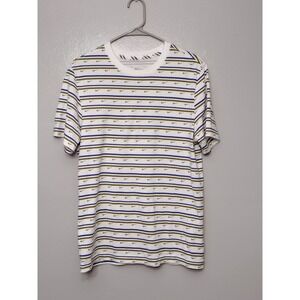 The Nike Tee Mens Size Medium Short Sleeve Crew Neck Nike Symbols White